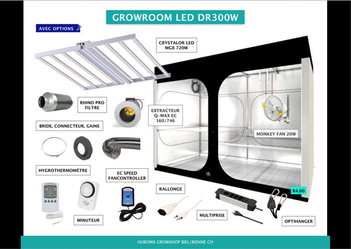 Secret Jardin - Set Growroom LED, DR300x150cm
