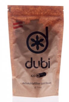 dubi - Super-Durchzug Aktivkohlefilter, Packung mit 420 Stück, 7mm Ø