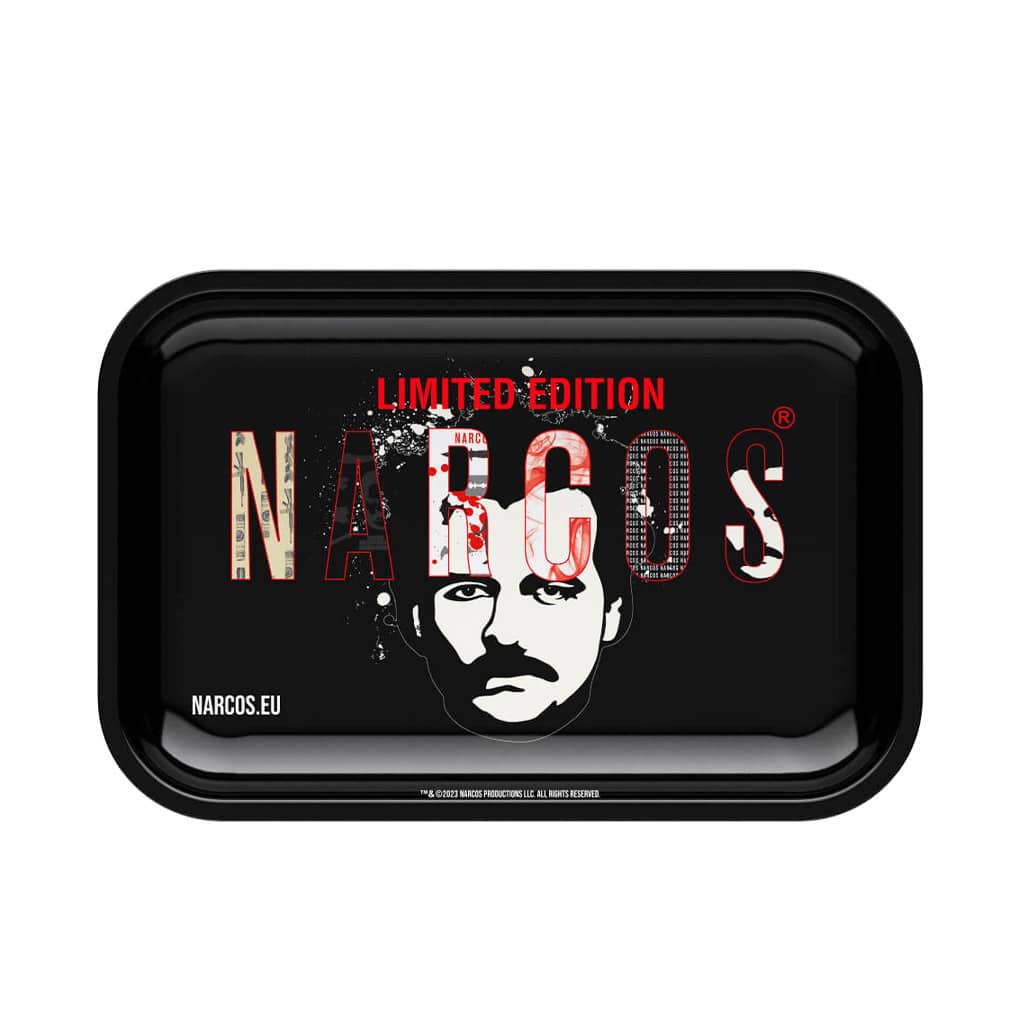 Narcos Black Metal Rolling Tray