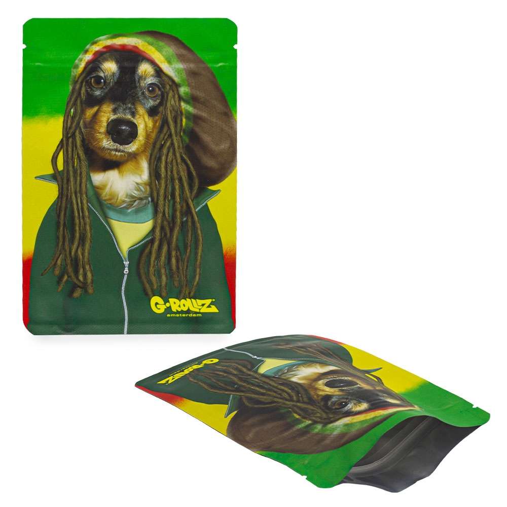 G-Rollz | 100x150 mm Smellproof Bags | 'Reggae' - 60pcs/ pack
