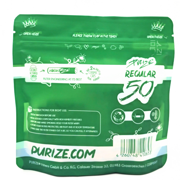 Purize Regular Size 50er Soft Pack Organic