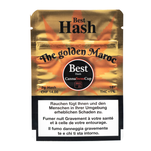 Biosativa - Swiss Best Hash - The Golden Maroc (Indoor) 2g