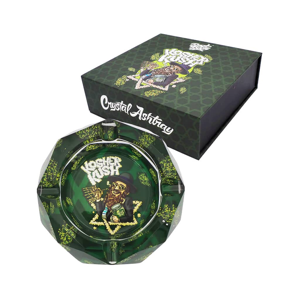 Best Buds Kosher Kush Crystal Ashtray Giftbox