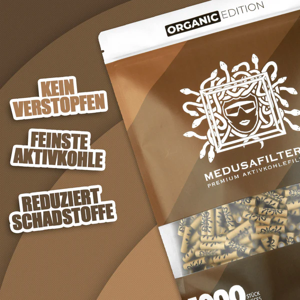MedusaFilters - 1000er Pack - Hybrid Aktivkohlefilter