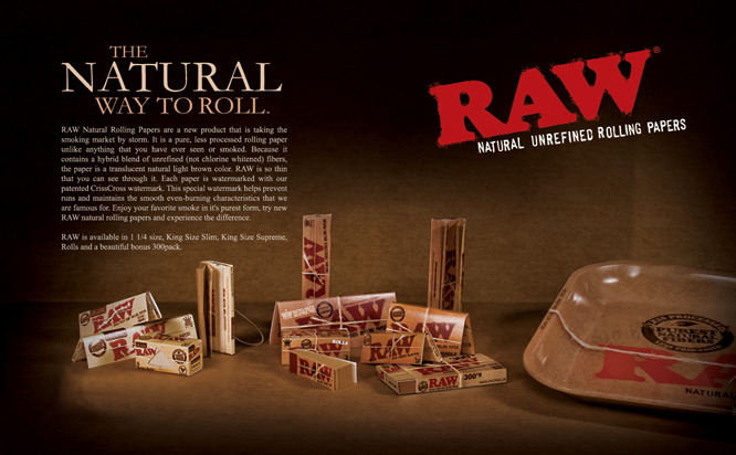 3 x RAW Rolling Papers Classic Rolls 3m