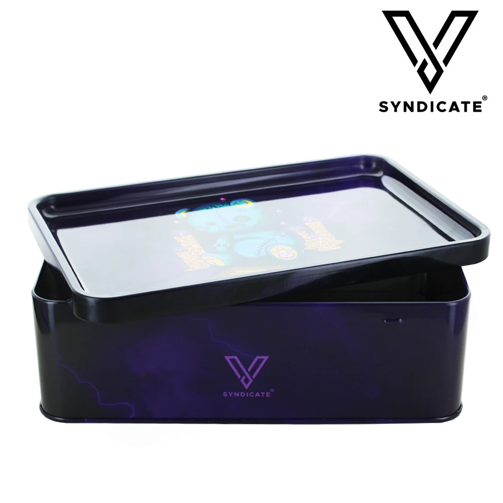 Große Metallbox mit V-Syndicate-Tablett Ouija Bear